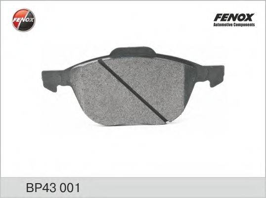 FENOX BP43001 Комплект тормозных колодок, дисковый тормоз