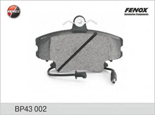Комплект тормозных колодок, дисковый тормоз FENOX BP43002