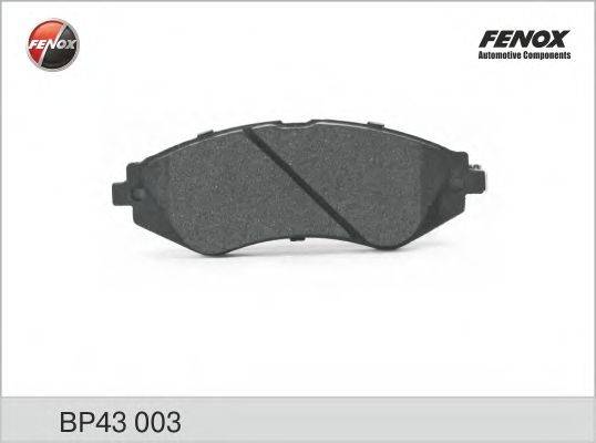 FENOX BP43003 Комплект тормозных колодок, дисковый тормоз
