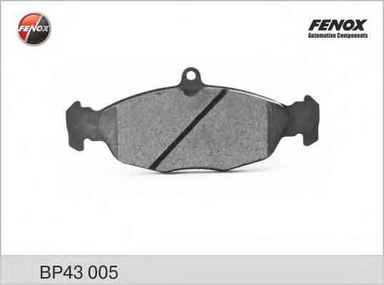Комплект тормозных колодок, дисковый тормоз FENOX BP43005
