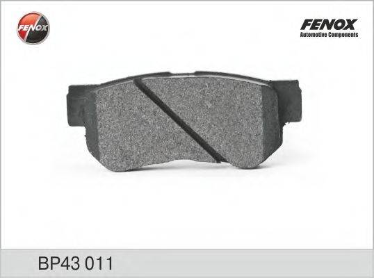 FENOX BP43011 Комплект тормозных колодок, дисковый тормоз