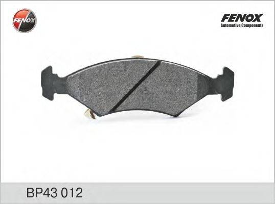 FENOX BP43012 Комплект тормозных колодок, дисковый тормоз