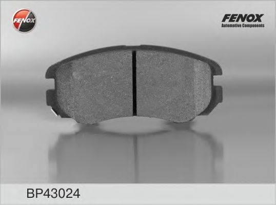 Комплект тормозных колодок, дисковый тормоз FENOX BP43024