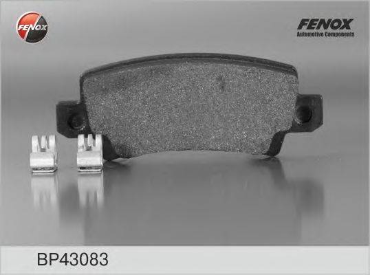 Комплект тормозных колодок, дисковый тормоз FENOX BP43083