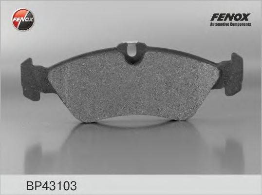 Комплект тормозных колодок, дисковый тормоз FENOX BP43103
