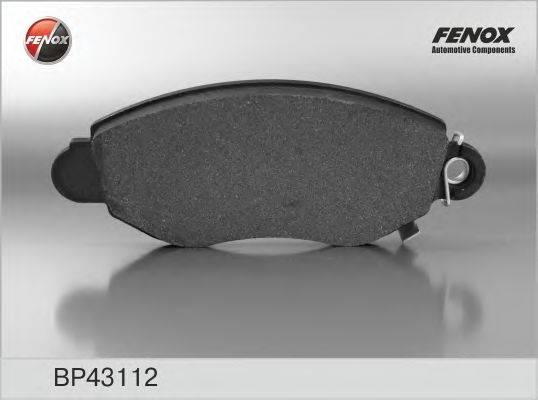 Комплект тормозных колодок, дисковый тормоз FENOX BP43112