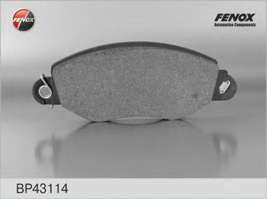 FENOX BP43114 Комплект тормозных колодок, дисковый тормоз