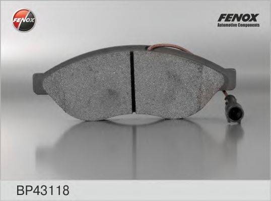 FENOX BP43118 Комплект тормозных колодок, дисковый тормоз