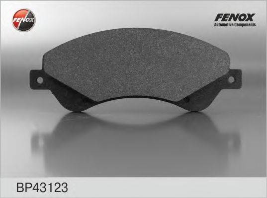 Комплект тормозных колодок, дисковый тормоз FENOX BP43123
