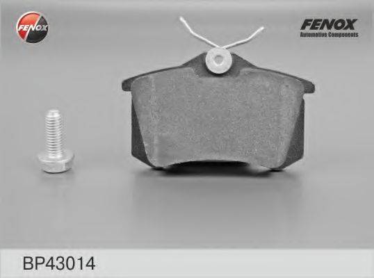 Комплект тормозных колодок, дисковый тормоз FENOX BP43014