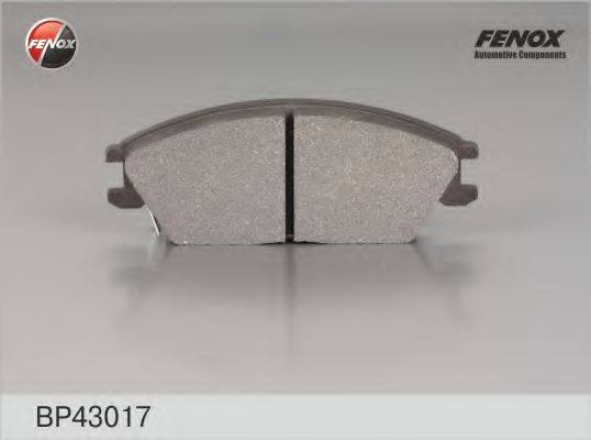 FENOX BP43017 Комплект тормозных колодок, дисковый тормоз