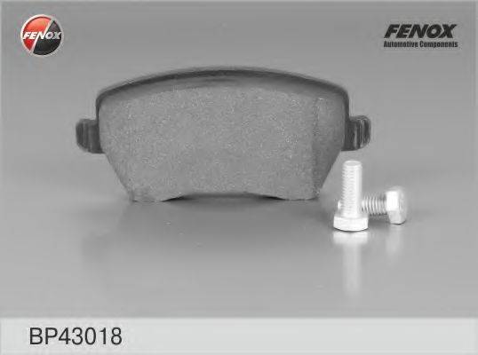 FENOX BP43018 Комплект тормозных колодок, дисковый тормоз