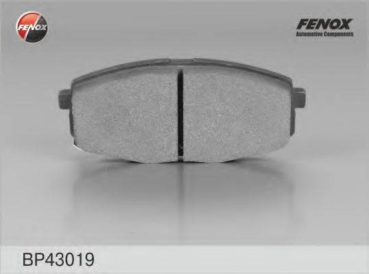 Комплект тормозных колодок, дисковый тормоз FENOX BP43019