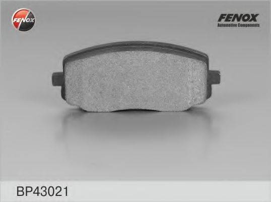 Комплект тормозных колодок, дисковый тормоз FENOX BP43021