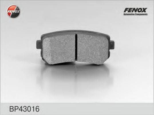 Комплект тормозных колодок, дисковый тормоз FENOX BP43016