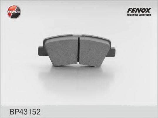 Комплект тормозных колодок, дисковый тормоз FENOX BP43152