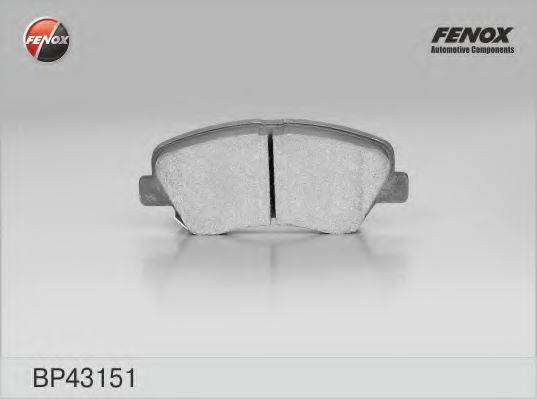 FENOX BP43151 Комплект тормозных колодок, дисковый тормоз