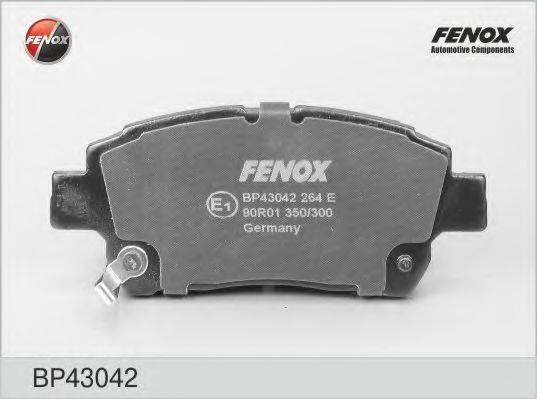Комплект тормозных колодок, дисковый тормоз FENOX BP43042
