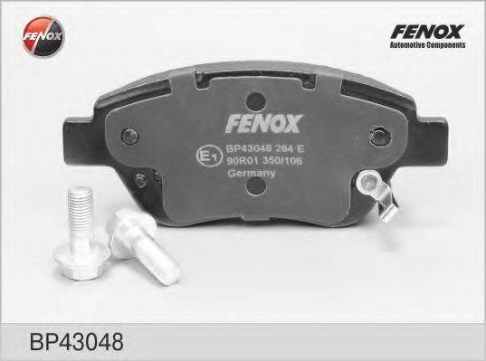 Комплект тормозных колодок, дисковый тормоз FENOX BP43048