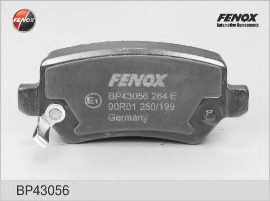 Комплект тормозных колодок, дисковый тормоз FENOX BP43056