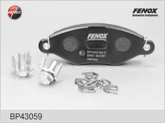 FENOX BP43059 Комплект тормозных колодок, дисковый тормоз