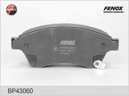 Комплект тормозных колодок, дисковый тормоз FENOX BP43060