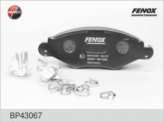 FENOX BP43067 Комплект тормозных колодок, дисковый тормоз