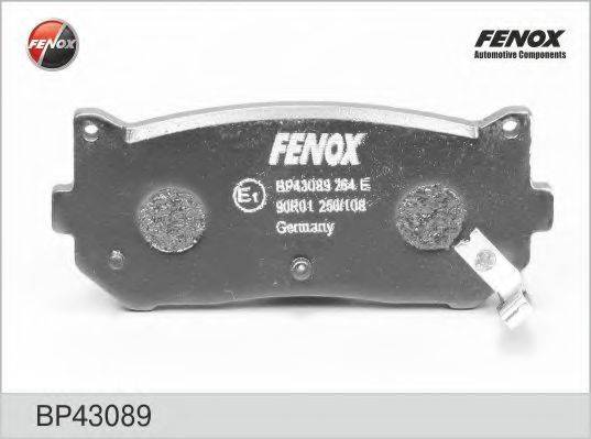 FENOX BP43089 Комплект тормозных колодок, дисковый тормоз