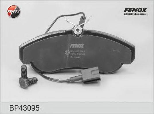 Комплект тормозных колодок, дисковый тормоз FENOX BP43095