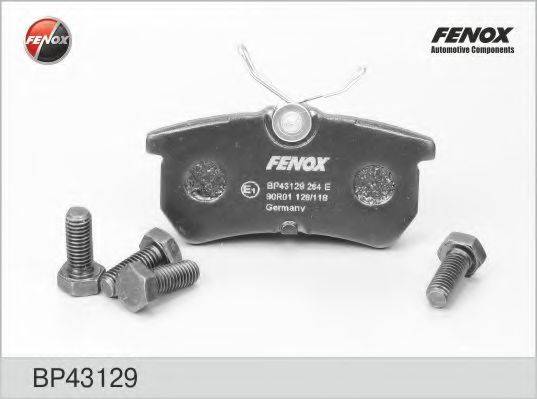 FENOX BP43129 Комплект тормозных колодок, дисковый тормоз