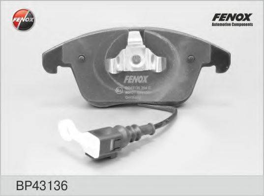 FENOX BP43136 Комплект тормозных колодок, дисковый тормоз
