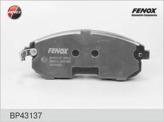 FENOX BP43137 Комплект тормозных колодок, дисковый тормоз