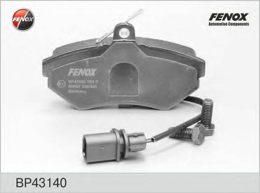 Комплект тормозных колодок, дисковый тормоз FENOX BP43140