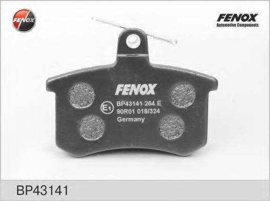 FENOX BP43141 Комплект тормозных колодок, дисковый тормоз
