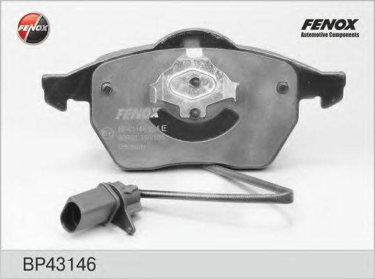 FENOX BP43146 Комплект тормозных колодок, дисковый тормоз