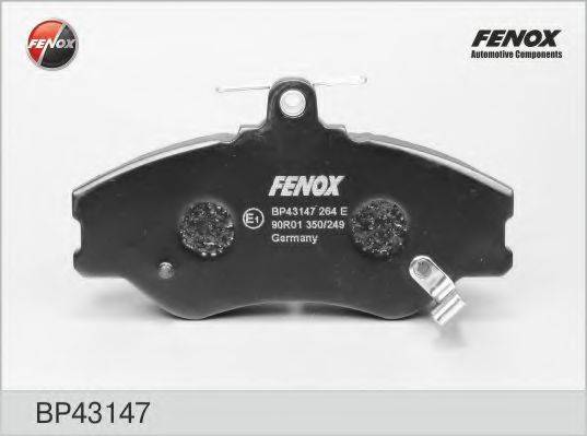 FENOX BP43147 Комплект тормозных колодок, дисковый тормоз