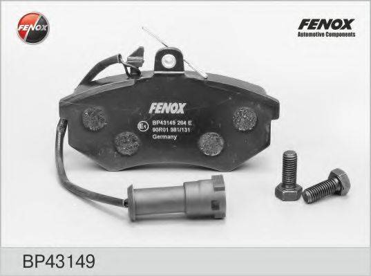 FENOX BP43149 Комплект тормозных колодок, дисковый тормоз