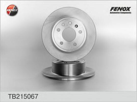 FENOX TB215067 Тормозной диск