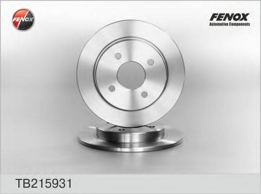 FENOX TB215931 Тормозной диск