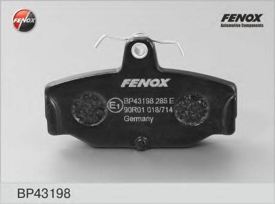 FENOX BP43198 Комплект тормозных колодок, дисковый тормоз