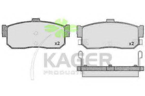 KAGER 350267 Комплект тормозных колодок, дисковый тормоз