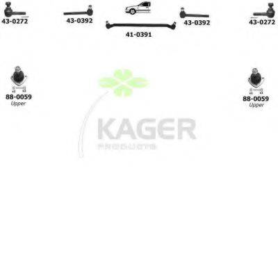 Подвеска колеса KAGER 80-0213