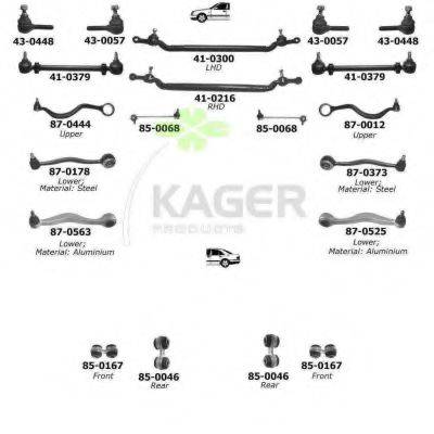 Подвеска колеса KAGER 80-0422