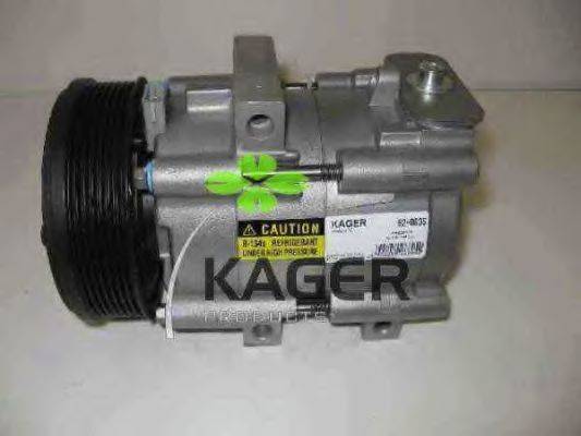 KAGER 920635 Компрессор, кондиционер