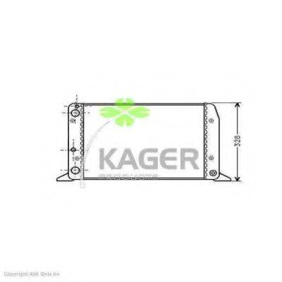 KAGER 310006 Радиатор, охлаждение двигателя
