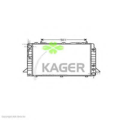 KAGER 310019 Радиатор, охлаждение двигателя