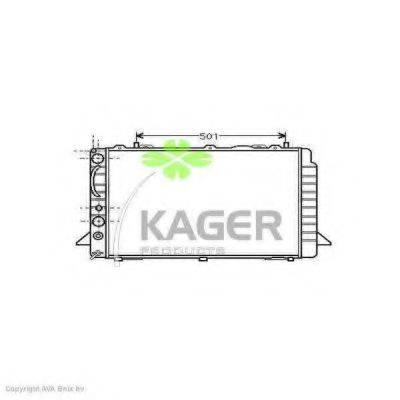 KAGER 310022 Радиатор, охлаждение двигателя
