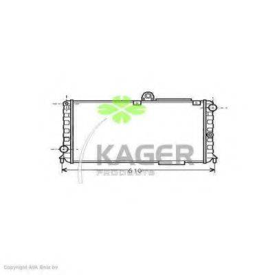 KAGER 310048 Радиатор, охлаждение двигателя