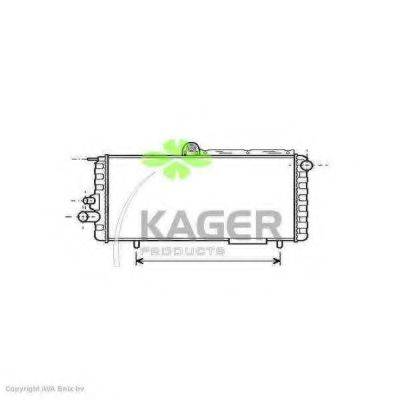 KAGER 310049 Радиатор, охлаждение двигателя