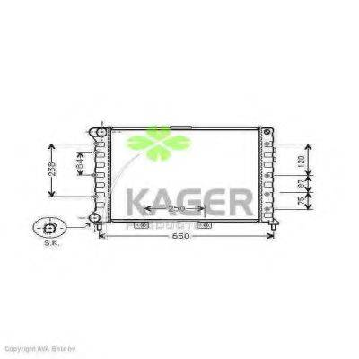 KAGER 310052 Радиатор, охлаждение двигателя